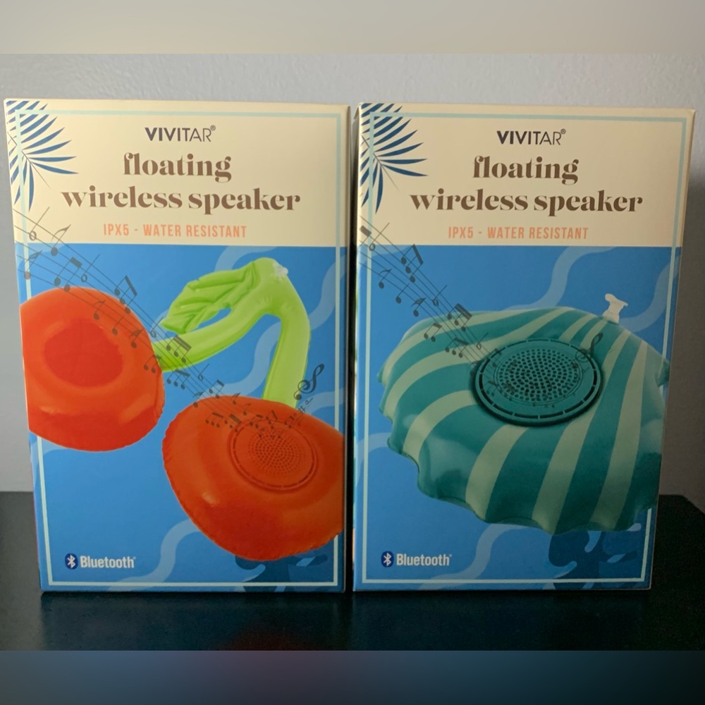 Floating Wireless Bluetooth Speaker Sea Shell and cherry IPX5 Water Resistant.